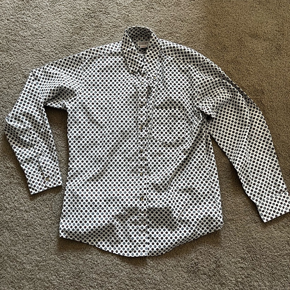Oakbrook Mens Floral Vintage Button Up Shirt Large